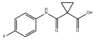 1-((4-fluorofenyl) karbamoyl) cyklopropanekarboxylsyra Cas nr .:849217-48-7